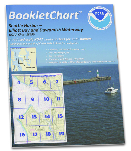 NOAA BookletChart 18450: Seattle Harbor: Elliott Bay and Duwamish Waterway