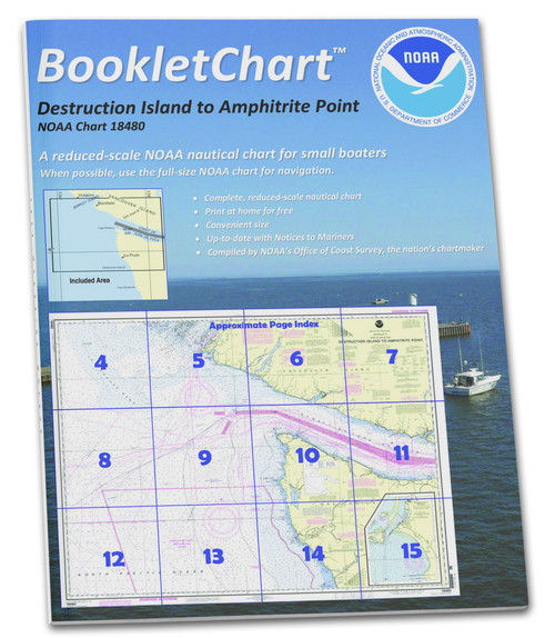 NOAA BookletChart 18480: Approaches to Strait of Juan de Fuca Destruction lsland to Amphitrite