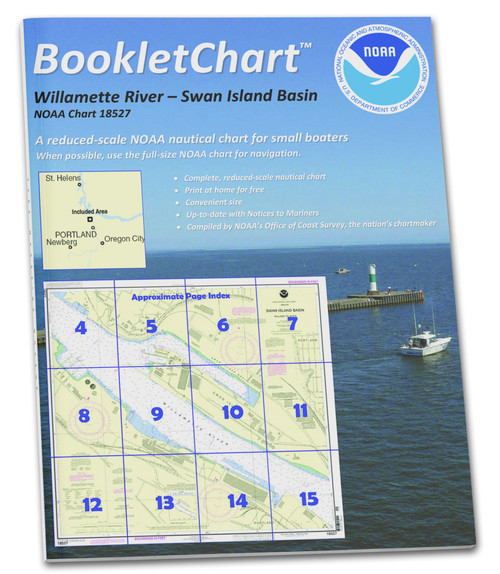 HISTORICAL NOAA BookletChart 18527: Willamette River-Swan Island Basin