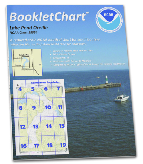 NOAA BookletChart 18554: Lake Pend Oreille