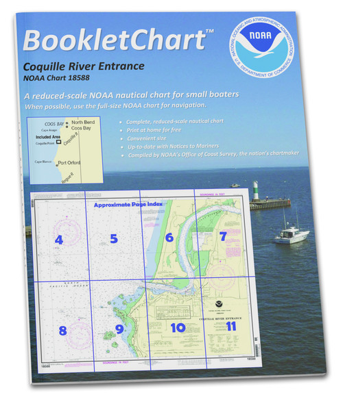 NOAA BookletChart 18588: Coquille River Entrance