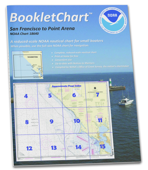 NOAA BookletChart 18640: San Francisco to Point Arena