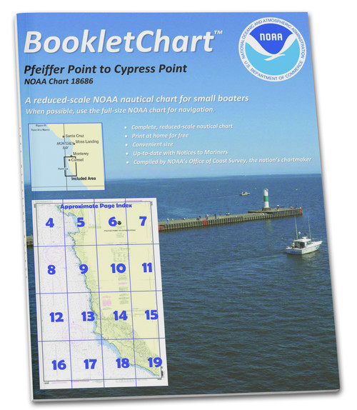 HISTORICAL NOAA BookletChart 18686: Pfeiffer Point to Cypress Point