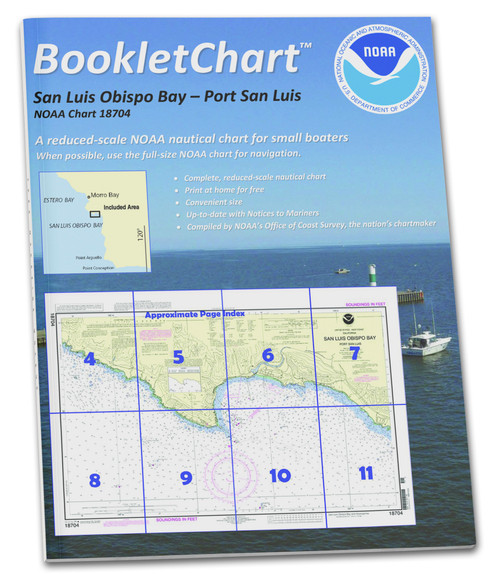 HISTORICAL NOAA Booklet Chart 18704: San Luis Obispo Bay: Port San Luis