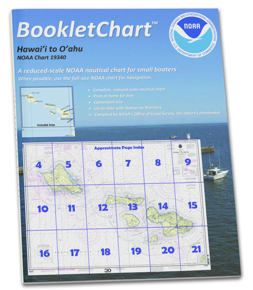 NOAA BookletChart 19340: Hawai'i to O'ahu