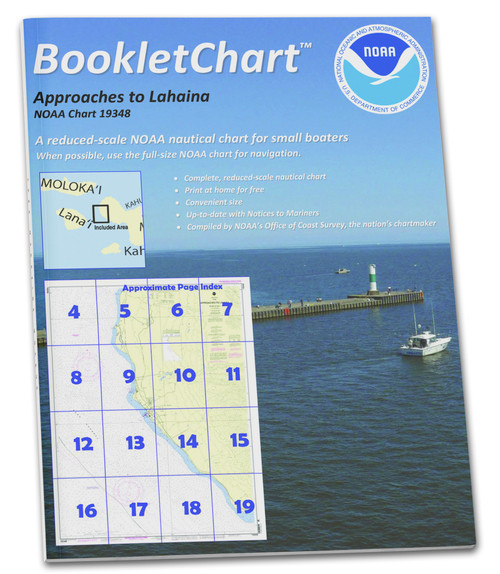 NOAA BookletChart 19348: Approaches to Lahaina: Island of Maui