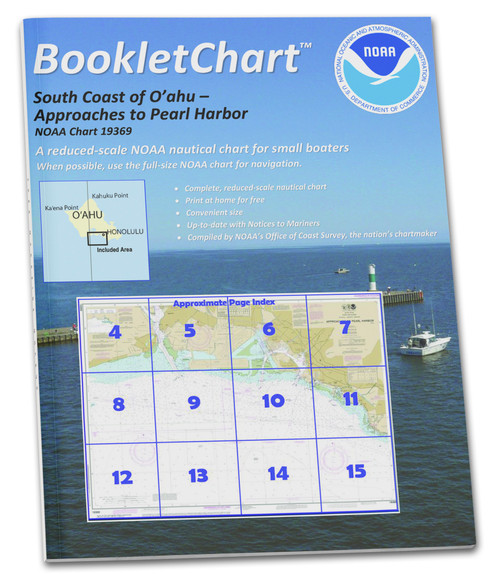 NOAA BookletChart 19369: O'ahu South Coast Approaches to Pearl Harbor