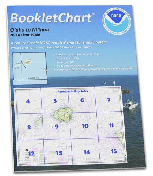 NOAA BookletChart 19380: O'ahu to Ni'ihau
