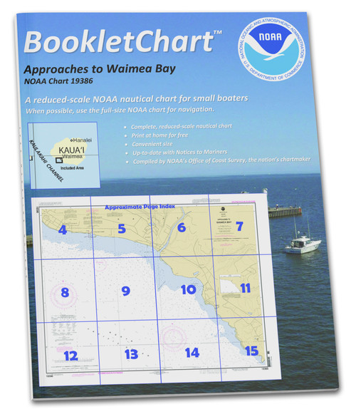 NOAA BookletChart 19386: Kauai Approaches to Waimea Bay