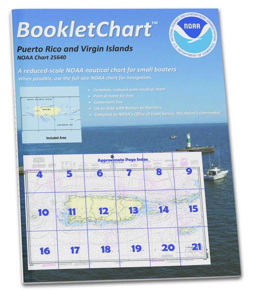 NOAA BookletChart 25640: Puerto Rico and Virgin Islands