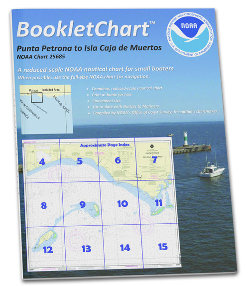 NOAA BookletChart 25685: Punta Petrona to lsla Caja de Muertos