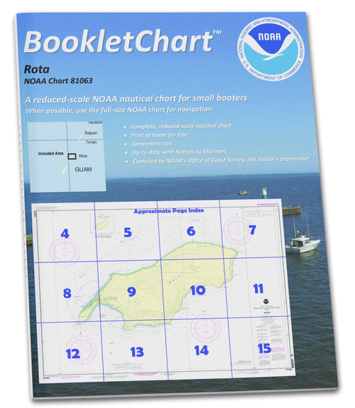 HISTORICAL NOAA Booklet Chart 81063: Commonwealth of The Northern Mariana Islands Rota