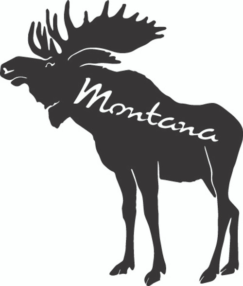 Moose w/ Montana MAGNET