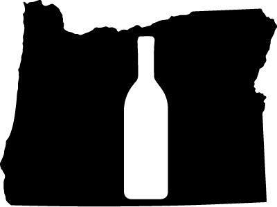 Oregon w/ Wine Bottle MAGNET
