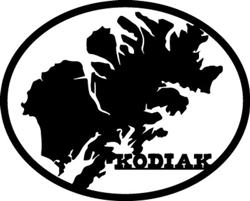 Kodiak Island Oval MAGNET