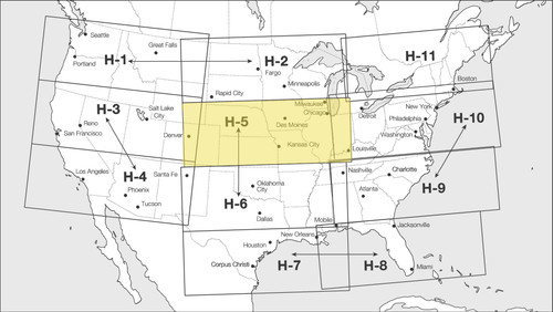 Enroute Charts High Altitude (Folded), Chart: High Altitude Enroute H 5/6 (EHUS5) [CLONE]