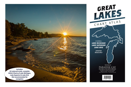 Great Lakes Chart Atlas (Lake Michigan, Lake Superior & Lake Erie) 12x18 Spiral-bound
