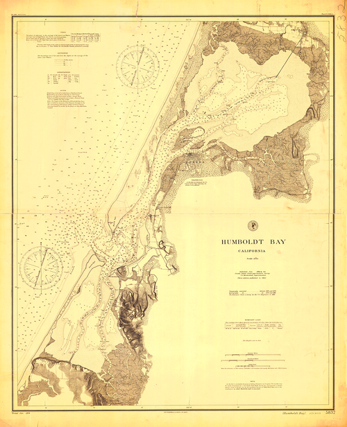 Historical Chart: Humboldt Bay 1894 (29 x 36 inches)