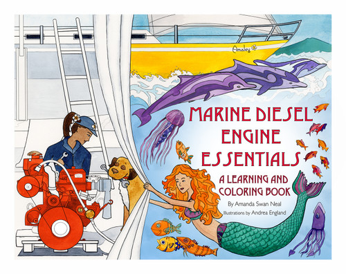 Marine Diesel Engine Essentials: A Learning and Coloring Book