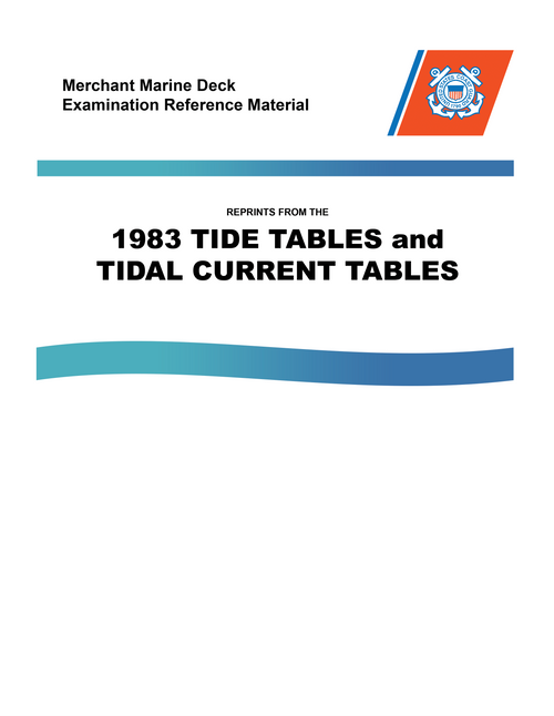 MMDREF Tide Tables & Tidal Current Tables 1983