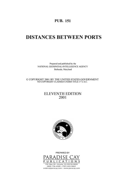 Pub. 151 - The Distances Between Ports