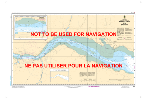 CHS Chart 1201: Saint-Fulgence Ã /to Saguenay