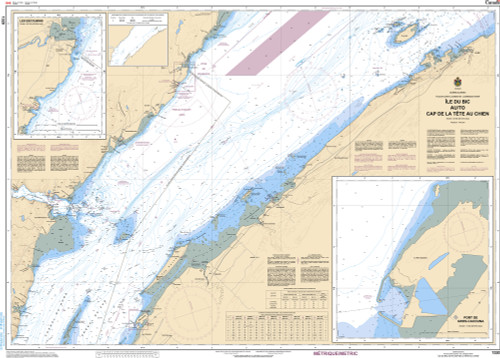 CHS Chart 1320: ÃŽle du Bic au/to Cap de la TÃªte au Chien