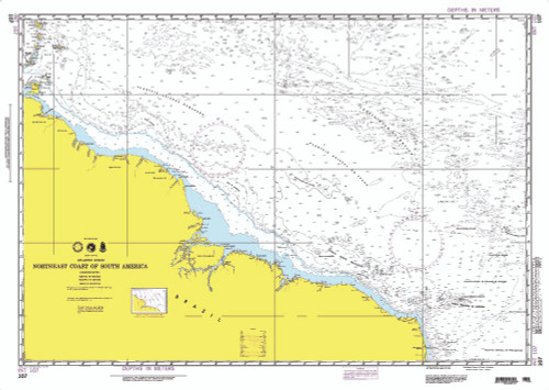 NGA Chart 107: Northeast Coast of South America