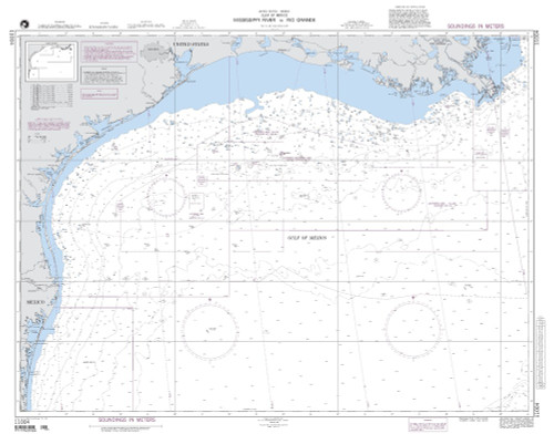 NGA Chart 11004: Mississippi River to Rio Grande