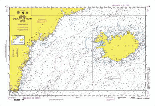 NGA Chart 112: Waters Betw. Greenland and Iceland