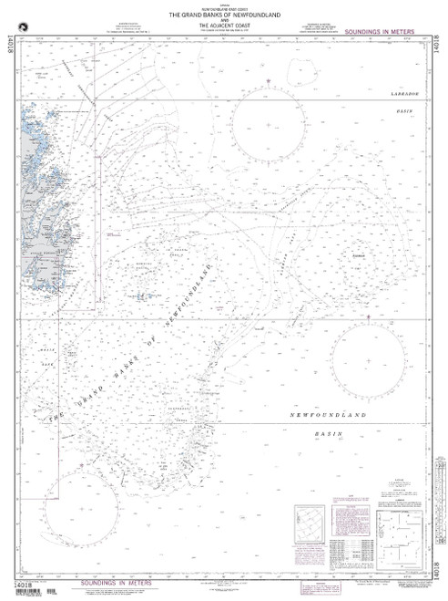 NGA Chart 14018: Grand Banks of Newfoundland