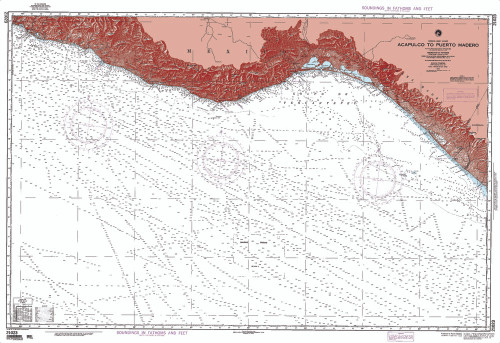 NGA Chart 21023: Acapulco to Puerto Madero [Mexico]