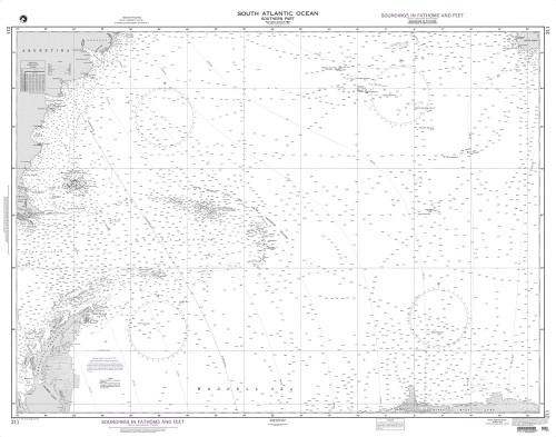 NGA Chart 211: South Atlantic Ocean Southern Part