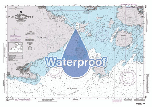 Waterproof NGA Chart 21529: Bahia de La Union and Approaches