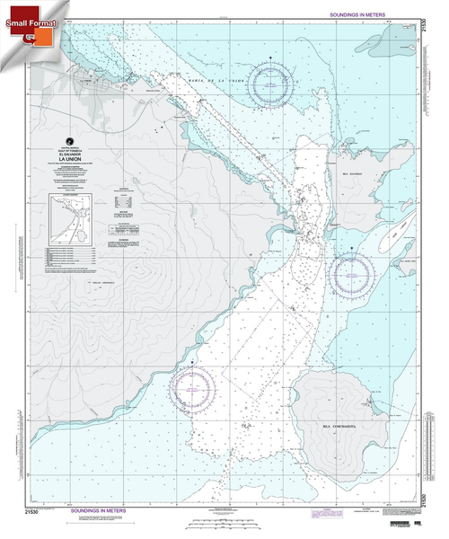 NGA Chart 21530: La Union, Approx. Size 21" x 26" (SMALL FORMAT WATERPROOF)