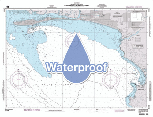 Waterproof NGA Chart 21546: Puntarenas and Puerto Caldera