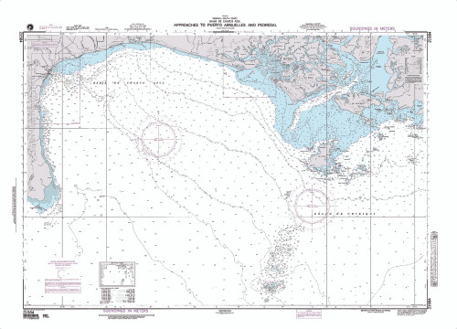 NGA Chart 21584: Approaches to Puerto Armuelles and Pedre