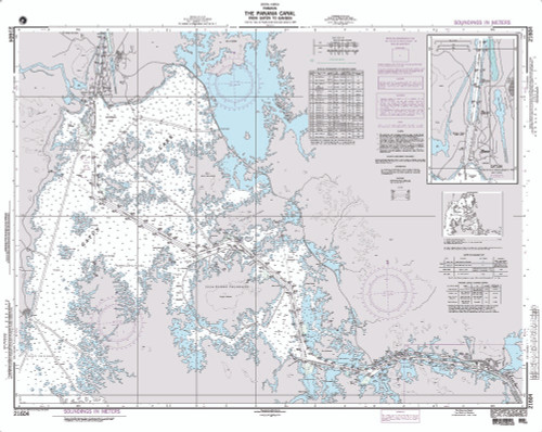 NGA Chart 21604: the Panama Canal From Gatun to Gamboa