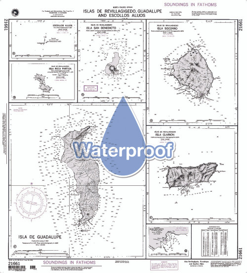 Waterproof NGA Chart 21661: Escollos Alijos