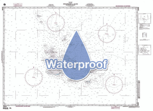 Waterproof NGA Chart 22000: Archipielago de Colon Galapagos Isl.