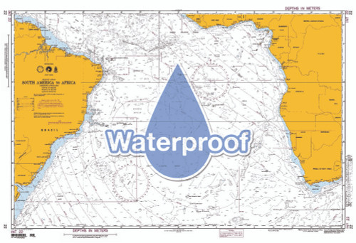 Waterproof NGA Chart 22: South America to Africa