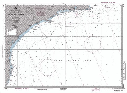 NGA Chart 24004: R. de Janeiro to I. de Sta. Catarina