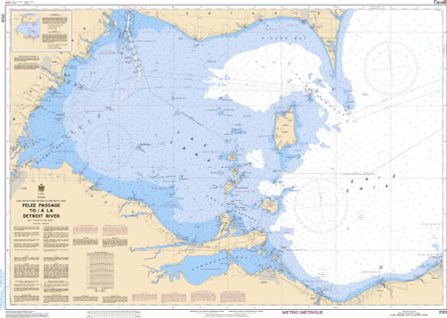 CHS Chart 2123: Pelee Passage to/Ã  la Detroit River