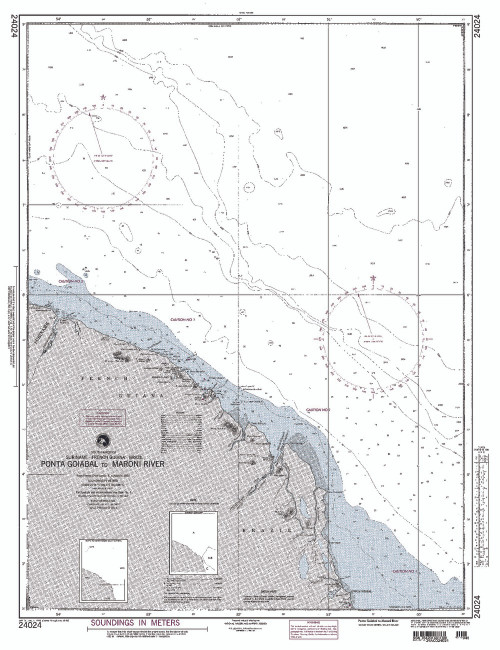 NGA Chart 24024: Ponta Goiabal to Maroni River