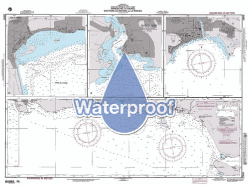 Waterproof NGA Chart 25849: App. to andres San Pedro de Macoris and La Romana