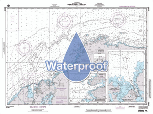 Waterproof NGA Chart 26066: Approaches to Cristobal