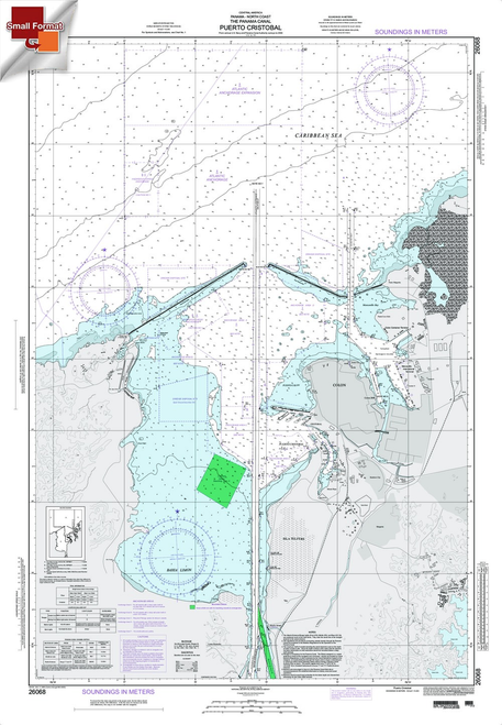 NGA Chart 26068: Puerto Cristobal, Approx. Size 21" x 31" (SMALL FORMAT WATERPROOF)