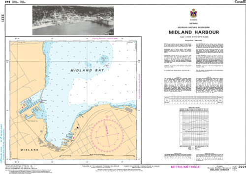 CHS Chart 2221: Midland Harbour