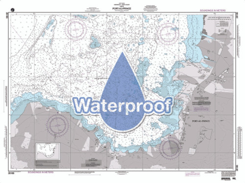 Waterproof NGA Chart 26186: Port - Au - Prince