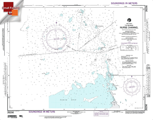 NGA Chart 26256: Nurse Channel, Approx. Size 21" x 26" (SMALL FORMAT WATERPROOF)